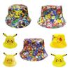 Cartoon Outdoor Pikachu Fisherman Sunshade Matching Hat Net Hat Adult Children
