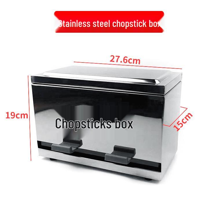 Stainless Steel Commercial Chopstick Holder with Lid