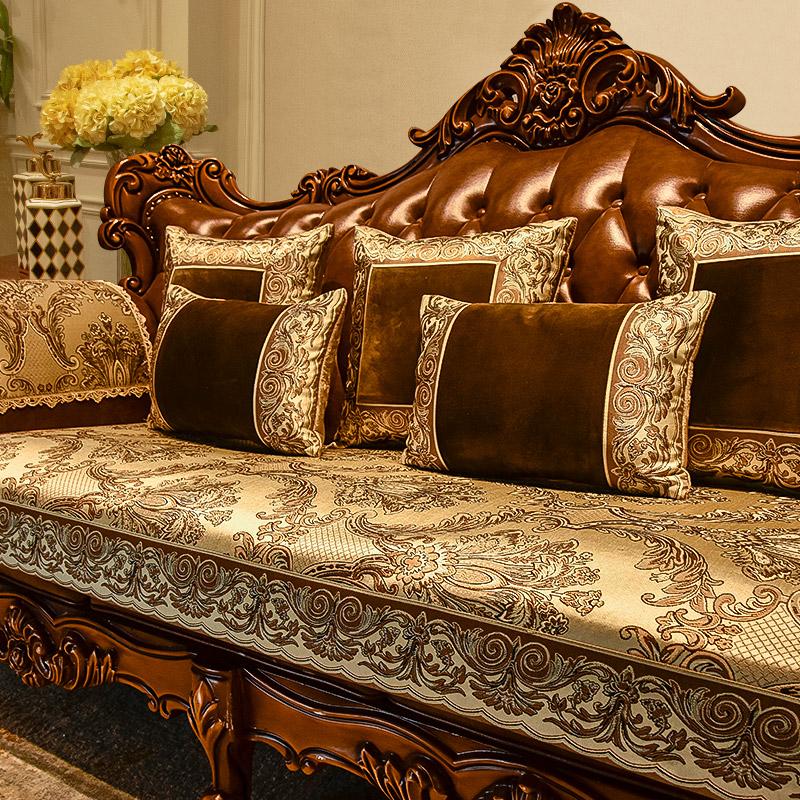 Luxuriöse High-End-Sofabezüge aus europäischem Chenille, universelle, rutschfeste Sofakissen, Schutz für Wohnzimmermöbel, Couchbezug