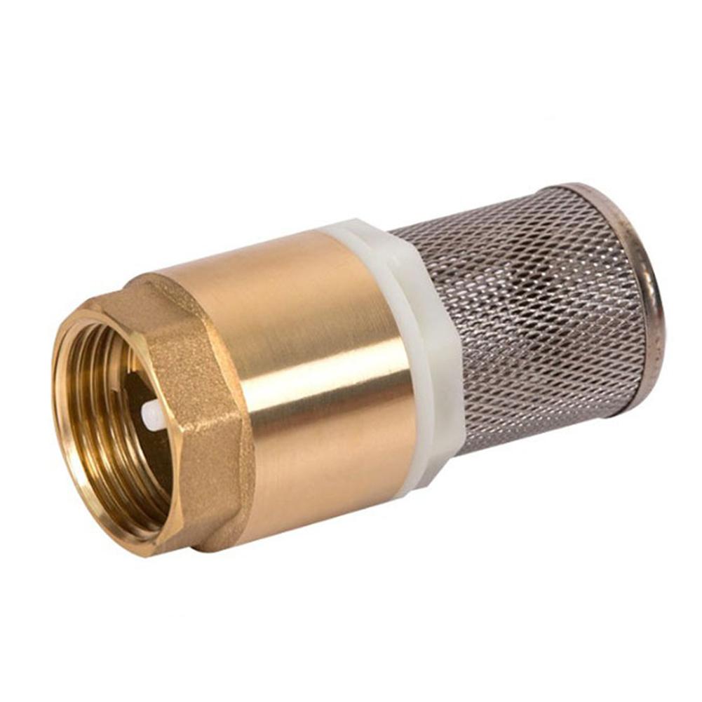 Filter Valve Brass Check Valve Garden 1/2inch 3/4inch Bottom Valve Irrigation Systems Strainers Suction Valves