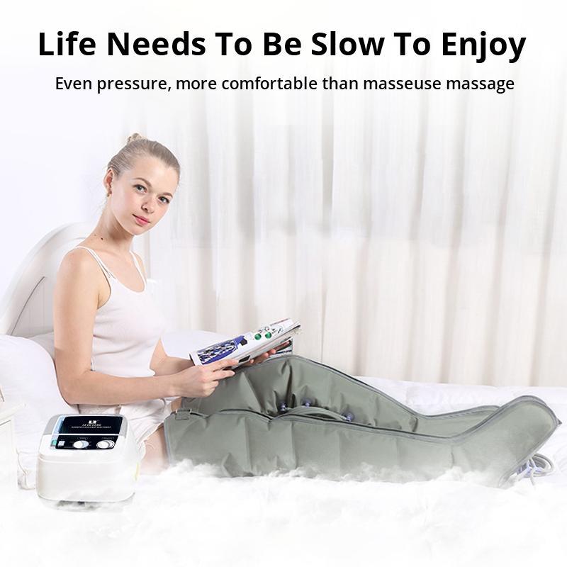 Home Portable Electric Air Compression Massager 6 Chamber for Leg Arm Waist Foot Lymphatic Drainage Massager Blood Circulation