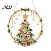 Strass Malerei Sonnenfänger Set Weihnachtskit, DIY Kunst mit Kunstperlen für Erwachsene Bastelbedarf für Anfänger, Acryl Weihnachten Schmuck Bastelmaterial