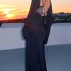 Hot Style Elegant Long Sleeve Sexy Backless Beach Sun Protection Long Dress for Women Summer Vacation Style High-end Feel