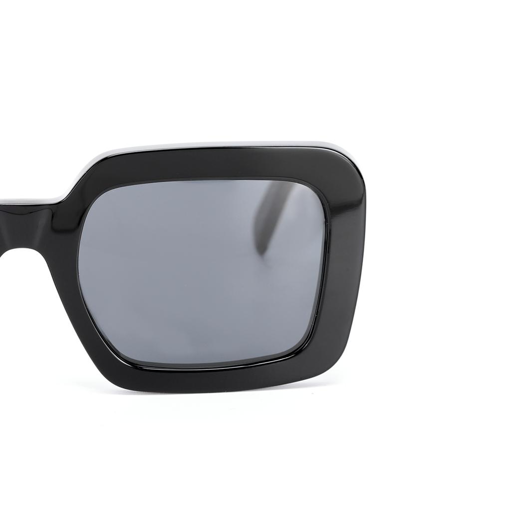 Celine Kwadratowe Okulary Przeciwsłoneczne z Logo Damskie Okulary Przeciwsłoneczne Czarne CL40304U-01A