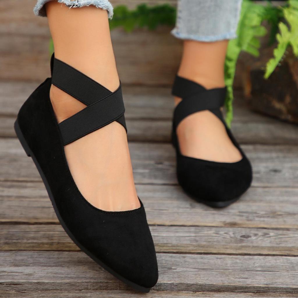 Plus Size Women's Casual Slip-on Loafers - Summer 2025 European & American Style, Size 43