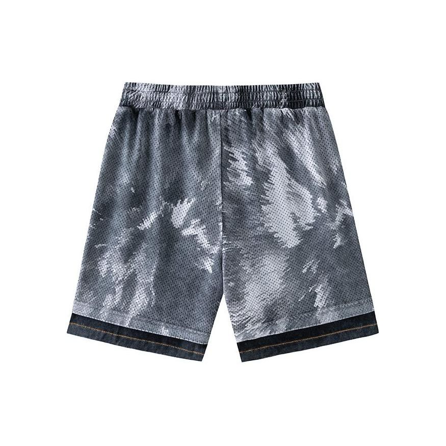 Anta Kyrie Serie Allover-Print Schnürung Gerade Lässige Shorts Unisex-Shorts Schwarz 172421309-2