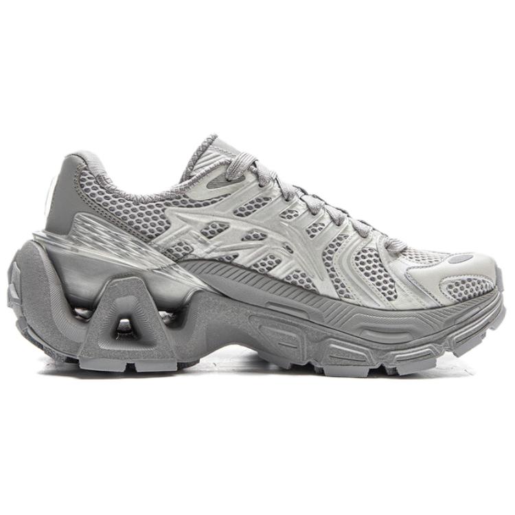 Li Ning Liejun Ace 3.0 Retro Fashion Shock Absorbing Breathable Durable Low Top Lifestyle Casual Shoes Unisex Casual Shoes Silver AZGV151-2
