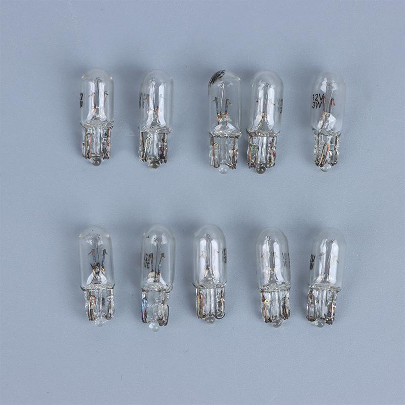 10Pcs Bulb 12V 3W T6.5 Car Dashboard Instrument Panel Light Indicator Lights