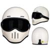 Retro Fiberglass Full Face Helmet for Motorcycles - Unisex Pig Nose Design, Small Shell for Harley Cruiser American Bikes
