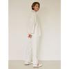 Lunaluz Men S Clian Cotton Long Sleeve Collar Two Piece pajamaS