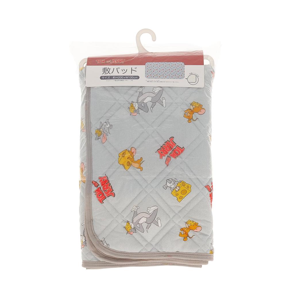 Marushin Tom and Jerry Cheese Trick Quilted Mattress Pad All-Season (Product Code 4116018600)