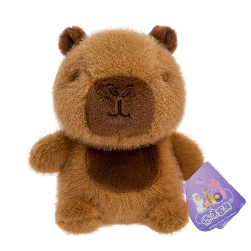 New QQ Table with Cartoon Animal Plush Toy Cute Capybara Doll Little Yellow Duck Doll Children's Doll