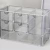 Six Grid Transparent Drawer Style Storage Box for Cosmetics, Suitable for Bedrooms and Bathrooms