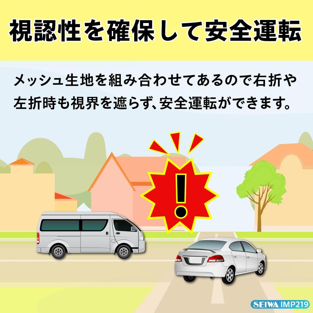 SEIWA Easy Magnetic Hybrid Curtains for Car Improved Light Blocking Mesh Magnetic Sun Privacy UV Protection for Car and Improved Visibility Interiors,