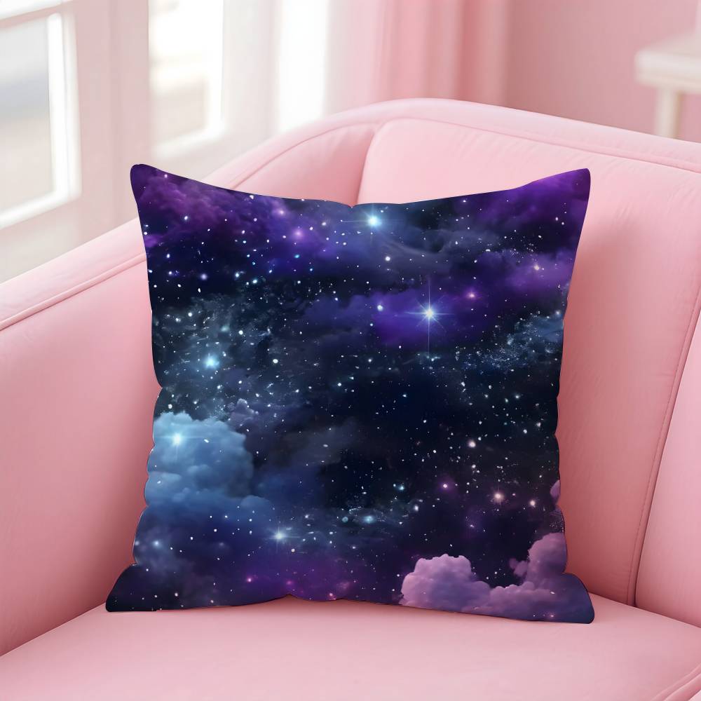 Space Starry Sky Pillow Case Pattern Printing Pillowcase Living Room Sofa Cushion Cover Bedroom Room Decor