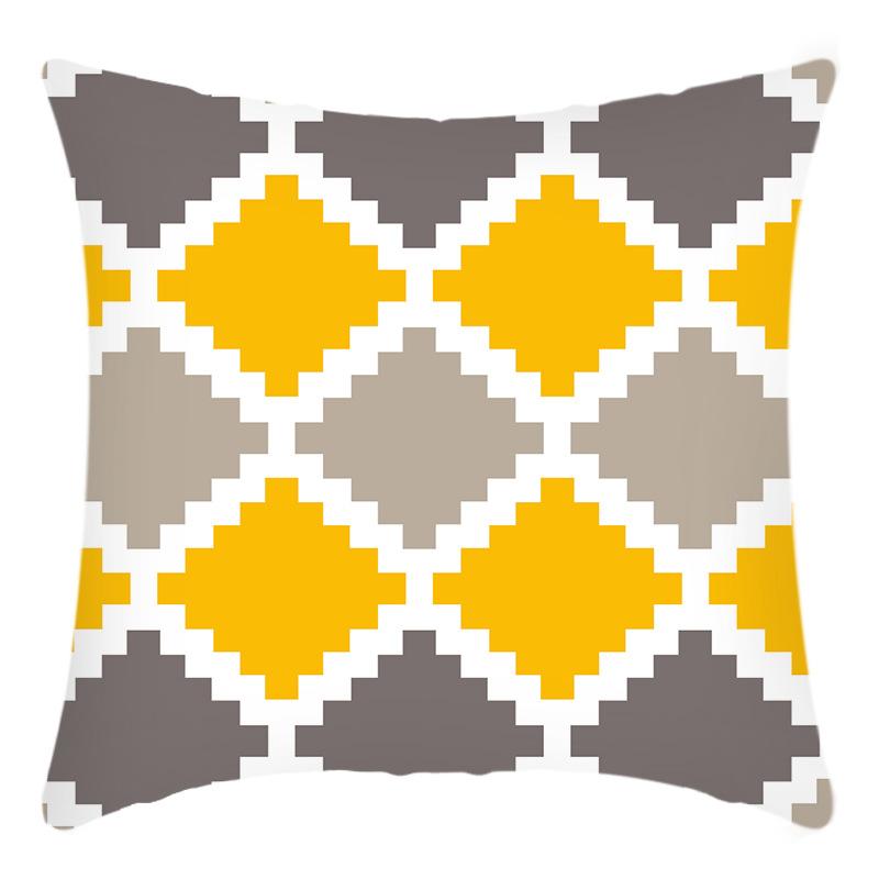 

Новая Простая Серия Квадратная Форма Комбинация Принтованная Наволочка Домашняя Наволочка для Подушки на Диван 45 * 45Cm pillowcase