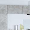 Wall Mounted Cabinet with Door 2 pcs Concrete Grey and White 40 x 31 x 40 cm