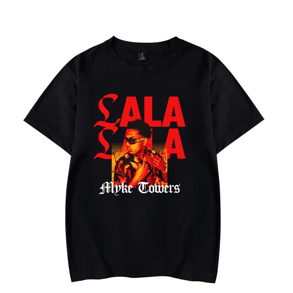 Myke Towers LALA Photo Tshirts Album Tour Merch Women Unisex Fashion Casual Short Sleeve Tee Streetwear