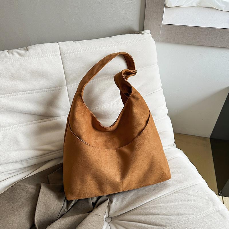 Women's 2025 Retro Handbag - Large Capacity, Frosted Texture, Versatile Crossbody Shoulder Tote