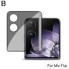 For Mi MIX FLIP 3D Curved Hot Bending Tempered Outer Protector Peeping Mobile Film Accessories Phone Screen Screen Anti-pee J6Y9