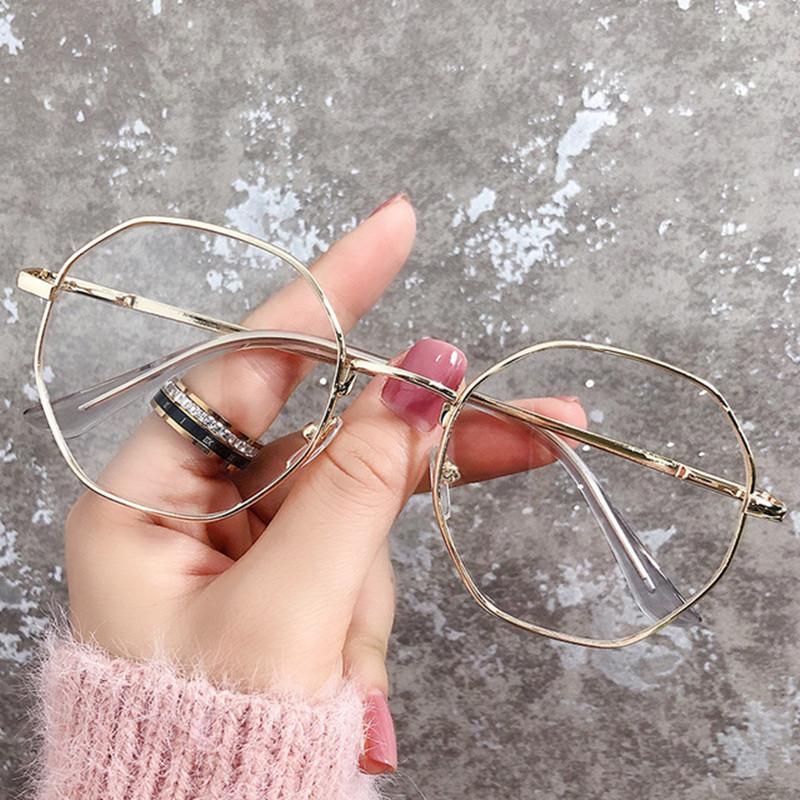 

0 -1.0 To -6.0 New Style Octagonal Round Glasses Frame Eyeglasses Glasses Frame High Quality Anti-blue Light Eyeglasses Glasses Frame Men s and 0