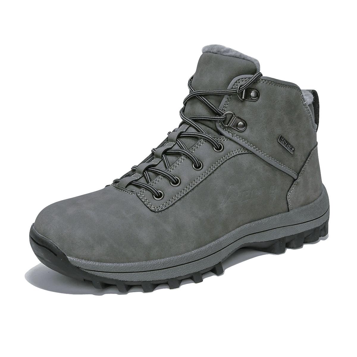 

Men s snow cotton boots winter warm plus velvet plus size outdoor boots high-top youth Joker non-slip casual boots tooling boots 39