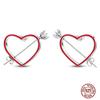 Hoop Earrings for Women Sparkling Pave CZ Heart-shaped Series Round Love Fit Original Wedding Drop Earring Jewelry