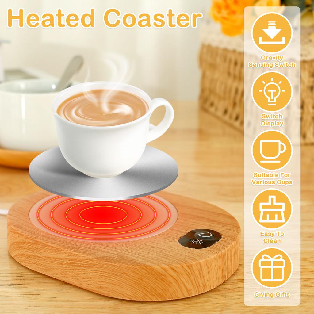 Electric Coffee Cup Warmer Portable USB Mug Warmer 55-65℃ Constant Temperature Coffee Cup Heater Easy To Use Coffee Warmer Plate