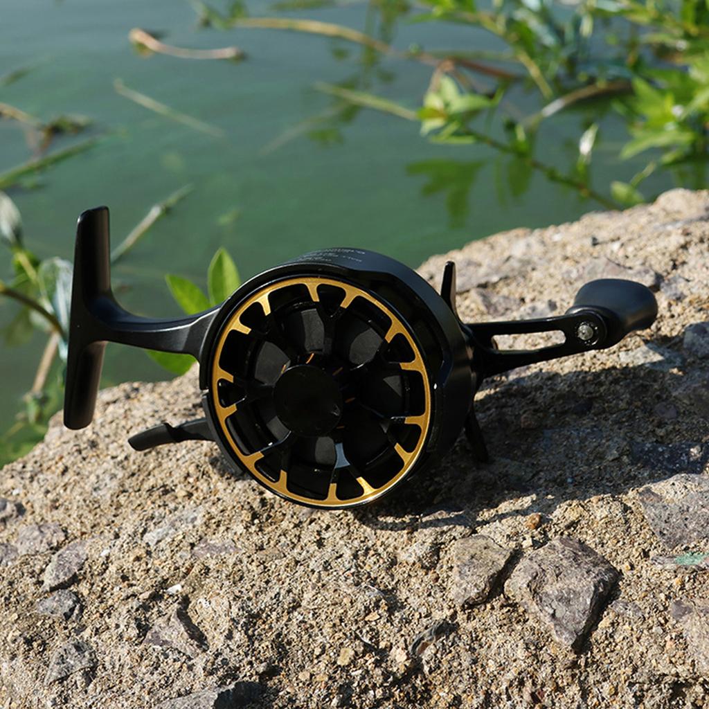 High-foot Ice Spinning Fishing Reels Highly Speed 2.5:1 Fly Fishing Wheel Adjustable Left Handed Fishing Raft Wheels