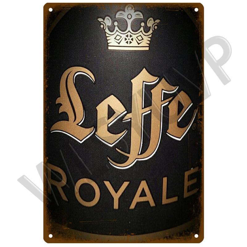 Leffe Retro Metal Sign Tin Sign Whisky Belgium Beer Plaque Metal Wall Decor Vintage Decor Poster Plates Man Cave Shabby Chic