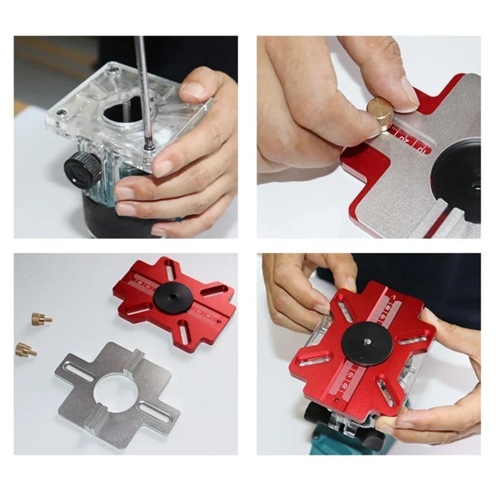 Creative Woodworking 2-in-1 Grooving Tool Precise Hole Opening Auxiliary Tool
