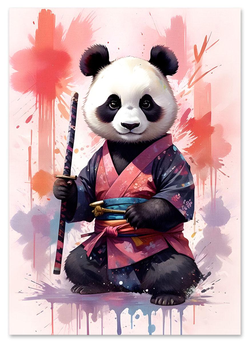 

Plakat dla dzieci panda kung fu 30x40 cm