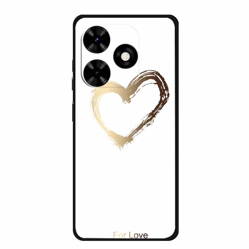 For Tecno Spark Go 2024 Case Luxury TPU Silicone Soft Back Cover Phone Cases for Tecno SparkGo 2024 BG6 Shockproof Flower Fundas