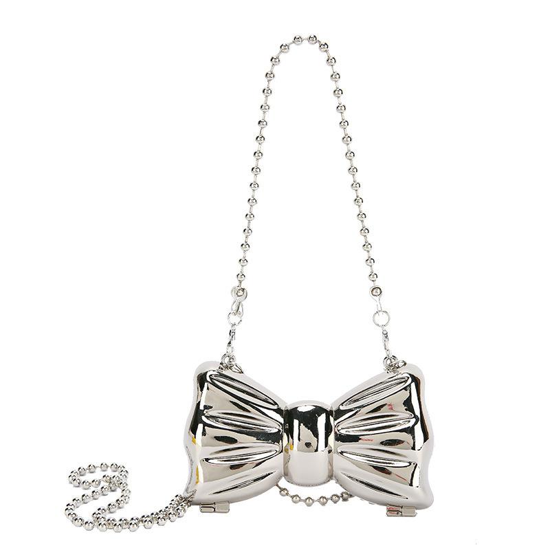 Metal Mini Bag Chain Crossbody Shoulder Bag Versatile Decorative Clothing Headphone Bag Shoulder Bag For Women