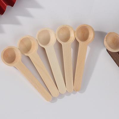 10 STÜCKE Mini Holzlöffel Küche Gewürzlöffel Klein Kurz Würzlöffel Los AVE
