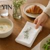 Dining Table Napkin Bohemian Linen Napkin, Rustic Machine Washable Fabric 16 Inch Farmhouse Style for Home Wedding Bridal Shower Baby