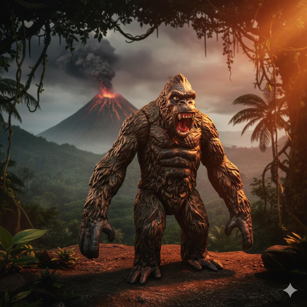 

Фігурка Кінг Конг Годзілла Godzilla Vs King Kong ігрова дитяча 18 см 18 коричневий