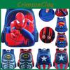 Superman Spiderman Batman Captain America Backpack Kids Boys Bags School