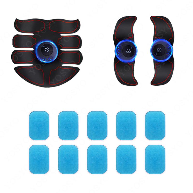 Unbound Muscle Massage Intelligent Fitness Usb Charge Abdominal Hip Joint Trainer Electric Patch Replace Gel