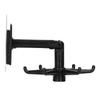 No Punch Unique Shape Hook Rotatable Storage Holder Wall Hanger for Home Bathroom(White )