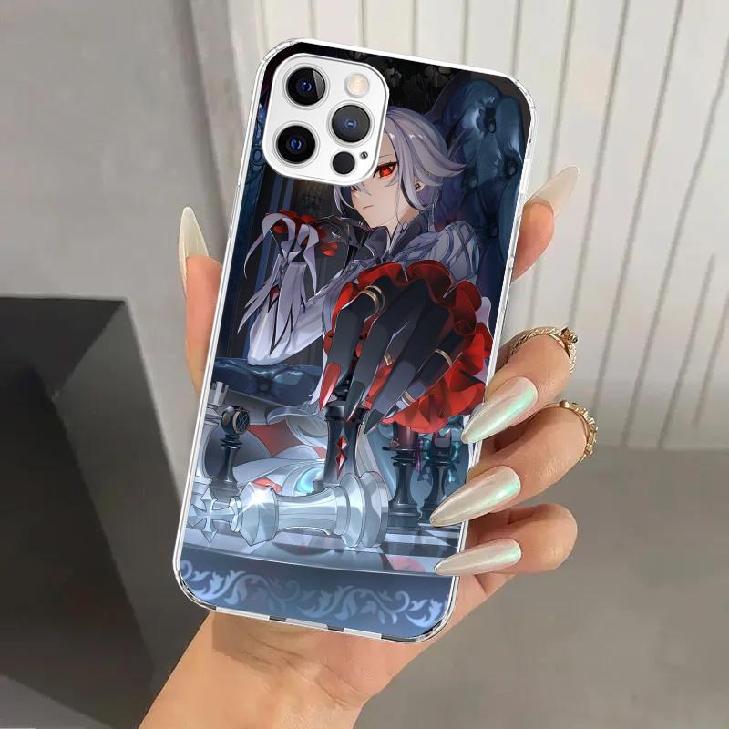 

Arlecchino Genshin Impact Phone Case for Iphone 17 Air 16 15 Plus 14 13 Mini 12 11 Pro Max 16E 7 8 SE 2020 Soft Funda Print Shel iPhone 16E