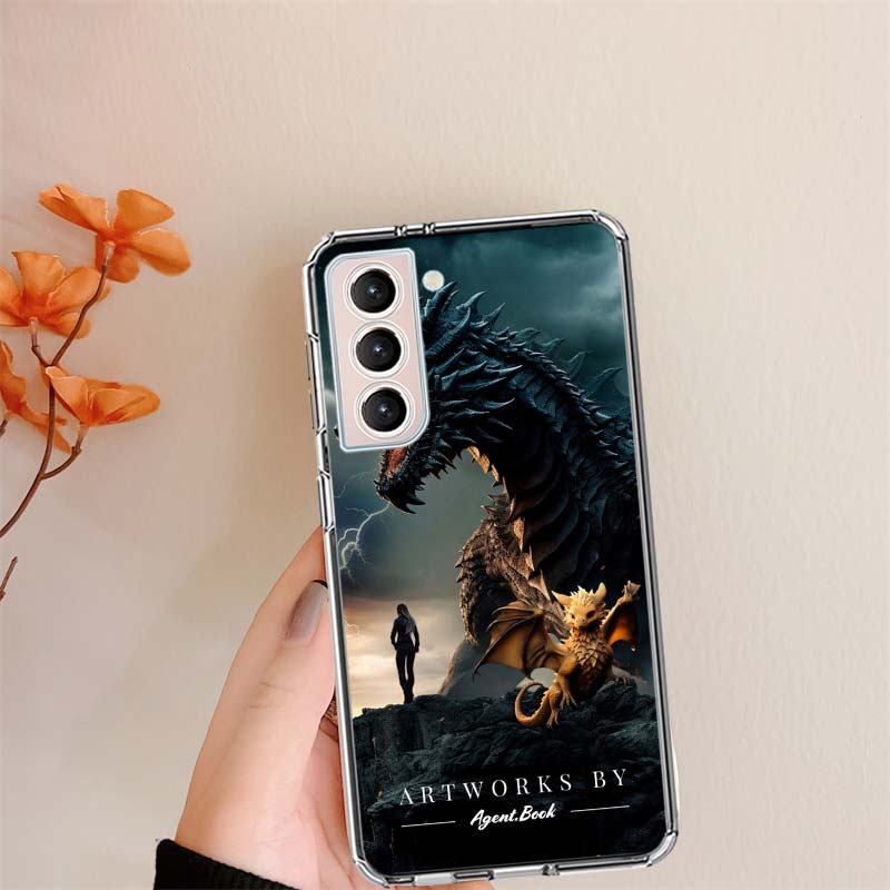 F-Fourth W-Wing Dragon Phone Case For Samsung S24 FE Galaxy S22 S25 Ultra S25 Edge S21 S23 FE S20 S10 Plus Cover Shell Coque Cle