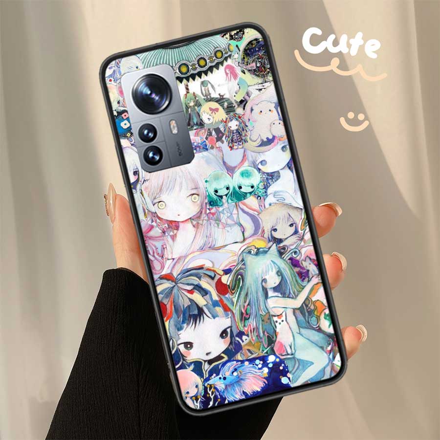 

K-KikuoS Art Cute Phone Case For Xiaomi 14 F7 Ultra Mi 15 Poco M6 M5S F6 F5 F3 X7 X6 X5 X4 X3 11T 10T Pro 11 Lite Cover Coque TP Xiaomi Poco F6