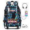 Cartoon Game Merchandise With Usb Hiking Bag College Students Outdoor Travel Large Capacity Backpack Bag