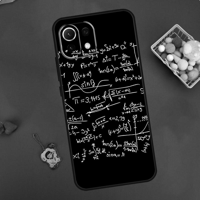 Mc2 With E=mc Math Case For POCO F5 X3 X5 Pro X4 F4 GT C40 M5s F3 Cover For Xiaomi 13 12 Lite 12T 11T Pro 12X