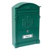 -BUZÓN ALUMINIO RESID. 26x9xh42 CM. VERDE