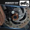 For 2008-2022 Harley Forty Eight Seventy Two Iron 883 Sportster 1200 Roadster Nightster SuperLow Front Rear Axle Nut Cover Caps