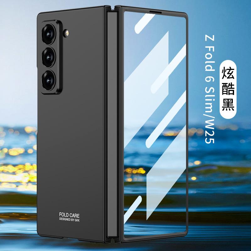 Amazon Applicable Samsung zfold1Slim Mobile Phone Case Ultra-thin Fine Hole Creative Case Film Integrated W11 Protective Case
