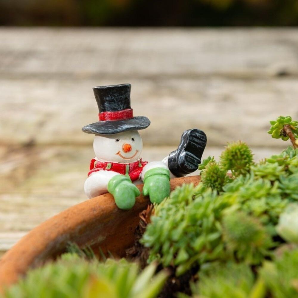 1pc Christmas Decorations Santa Claus Snowman Flower Pot Vase Wall Hanging Decorations Resin Crafts Suitable for Friends, Family and Lovers Gifts