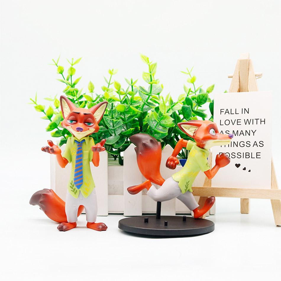 6-Pack Zootopia Action Figures Ornaments Creative Desktop Decor Mini Car Accessories Healing Home Small Statues